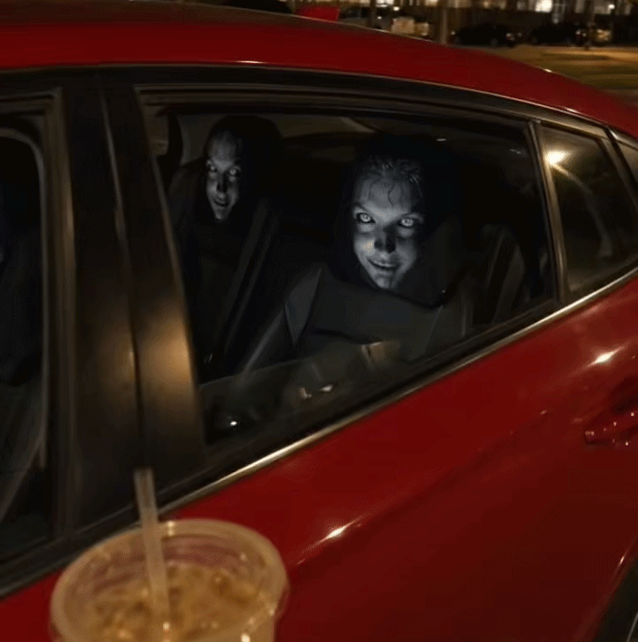 Spooky Car Headrest Covers