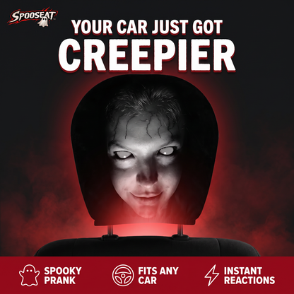 Spooky Car Headrest Covers