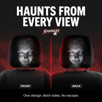 Spooky Car Headrest Covers
